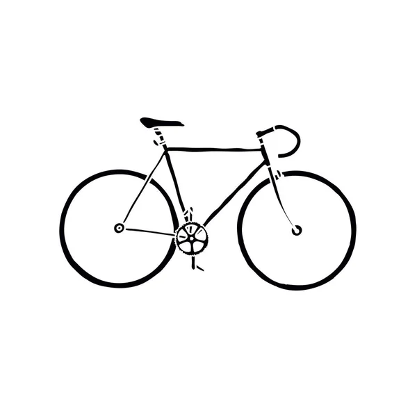 Fiets Passief Vistuig Doodle Pictogram — Stockvector