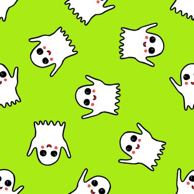 hayalet sorunsuz doodle desen