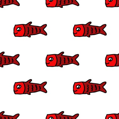 Koinobori sorunsuz doodle desen