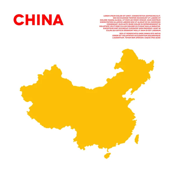 China Infografische Vektorkarte — Stockvektor