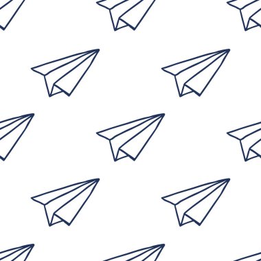Kağıt Uçak sorunsuz doodle desen