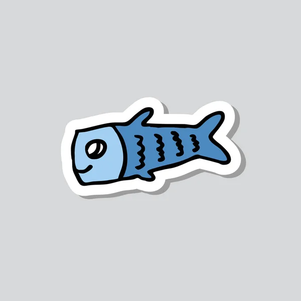 Koinobori Sticker Doodle Pictogram — Stockvector