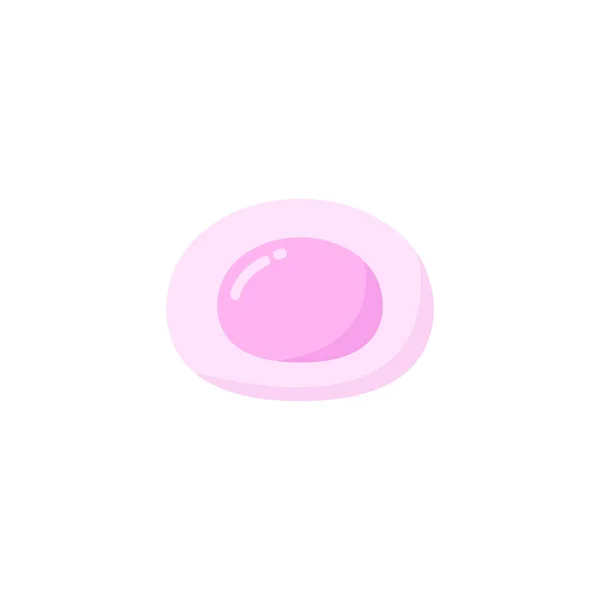 Ícone de mochi, wagashi. Sobremesa de arroz japonesa. ilustração vetorial — Vetor de Stock