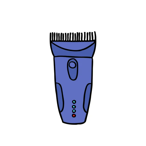 Tondeuses Cheveux Doodle Icône — Image vectorielle