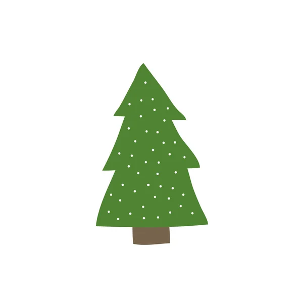 Karácsonyfa Doodle Ikon — Stock Vector