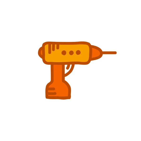 Kit Doodle Icon Matkap — Stok Vektör