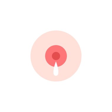 kadın meme renkli simge