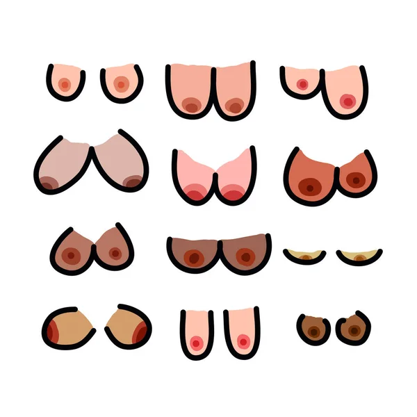 kadın meme doodle simgesi