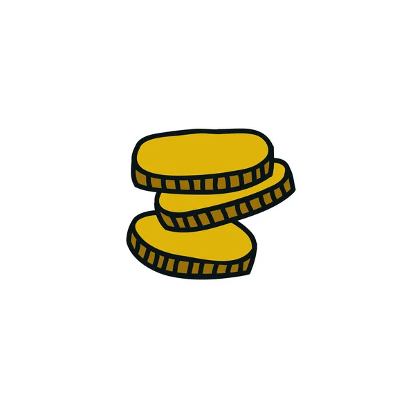 Иконка Цвета Монет — стоковый вектор