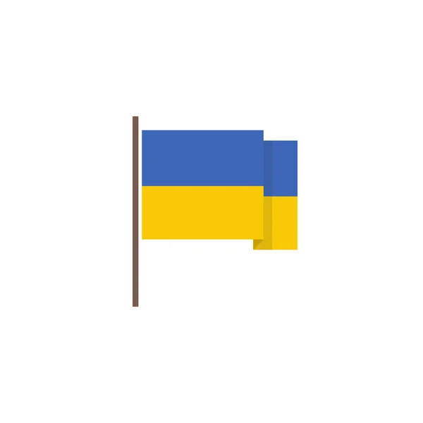 Flagge Des Ukrainischen Vektorsymbols — Stockvektor