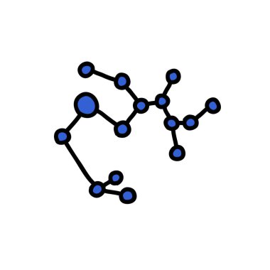 Sagitarius Astroloji işareti simgesi doodle