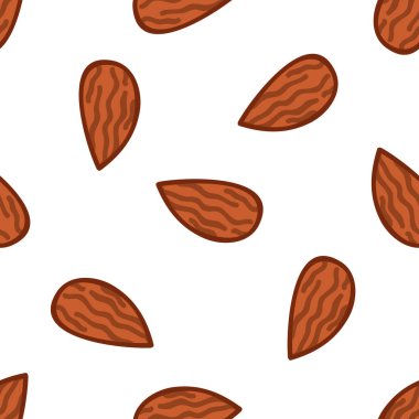 badem sorunsuz doodle desen