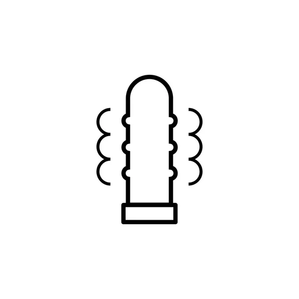 Vibrator Sex Leksak Vektor Symbol — Stock vektor