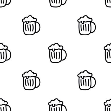 bira sorunsuz doodle desen