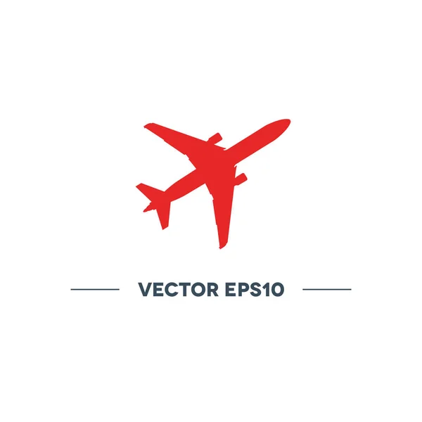 Flugzeug Vektor Farbsymbol — Stockvektor