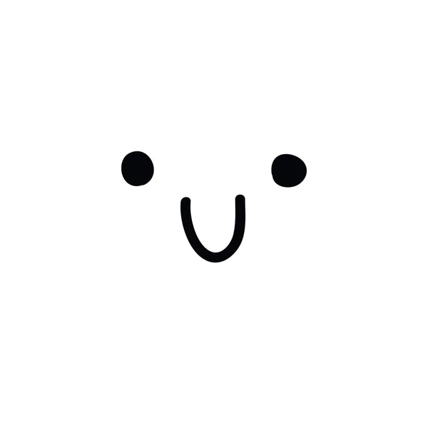 Divertido Icono Garabato Emoji — Archivo Imágenes Vectoriales