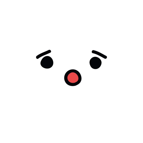 Grappige Emoji Doodle Pictogram — Stockvector