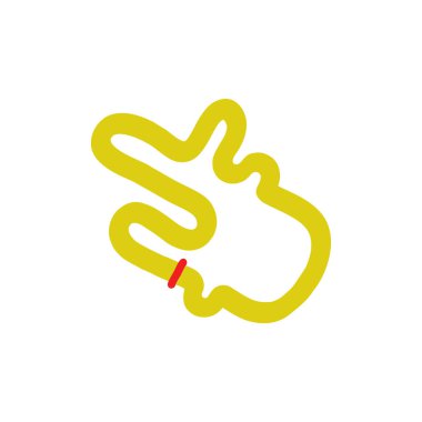 yarış harita doodle simgesi