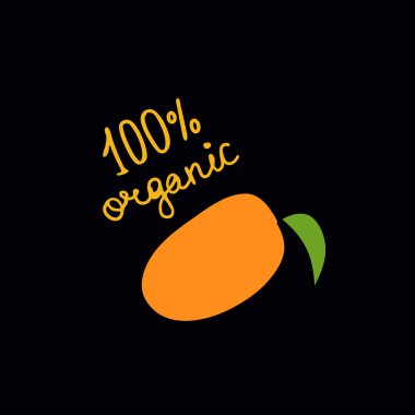 Mango doodle renkli simge