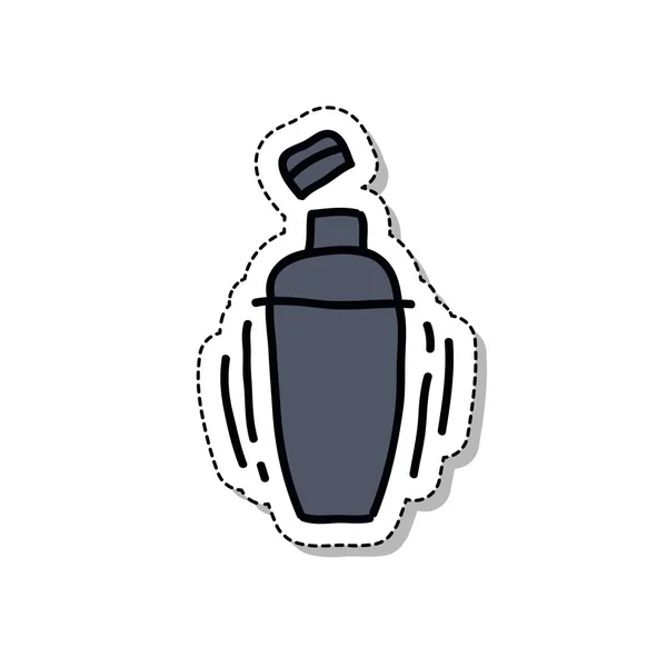 Icône Autocollant Shaker Doodle — Image vectorielle