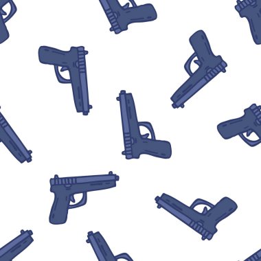 silah sorunsuz doodle desen