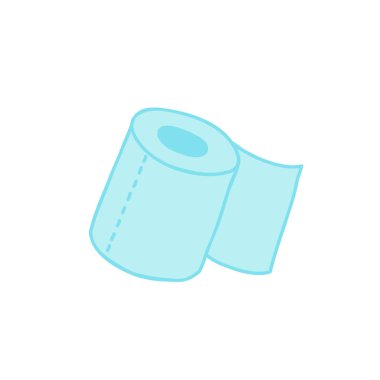 tuvalet kağıdı doodle simgesi