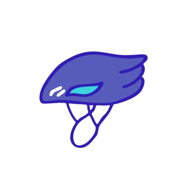 Bisiklet kask doodle simgesi