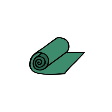 Yoga mat doodle simgesi