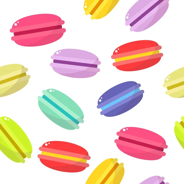 Macaroon Naadloze Kleurenpatroon — Stockvector