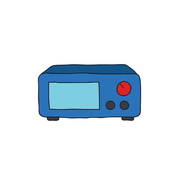 Fuente Alimentación Para Máquina Tatuaje Doodle Icono — Vector de stock