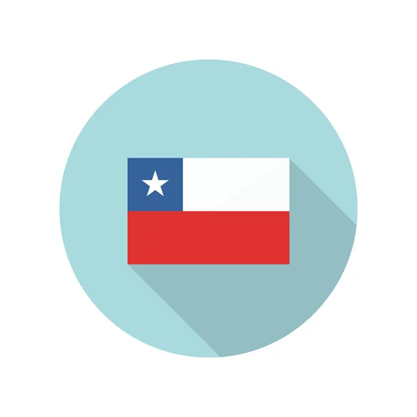 Chile Vector Icon Zászlaja — Stock Vector