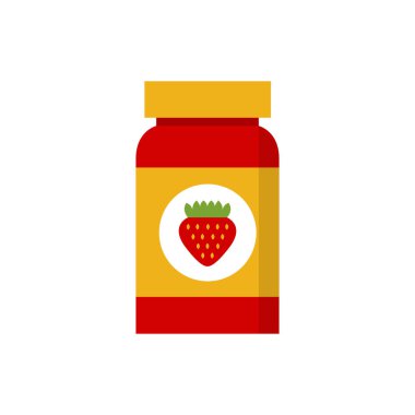 çilek reçeli vektör simgesi