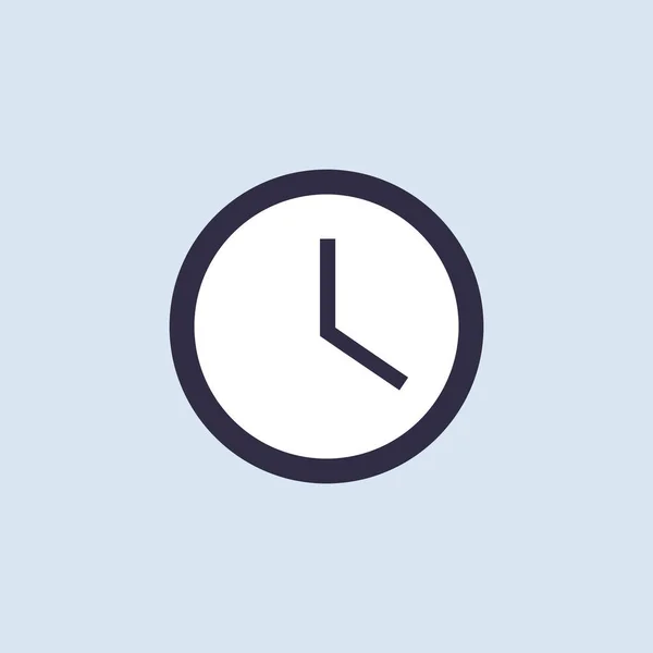 Clock Vector Color Icon — Stock Vector