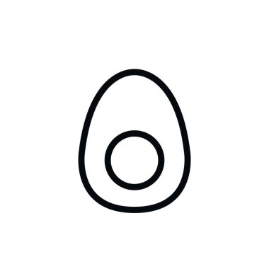 Avokado vetor simgesi