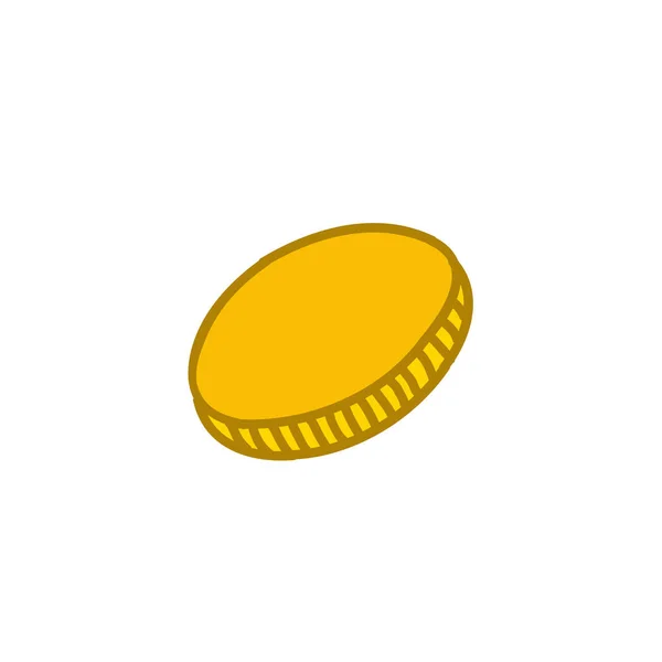 Moneda garabato icono — Vector de stock