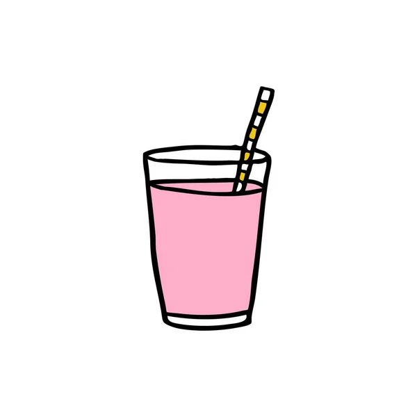 Suyu, smoothies doodle simgesi — Stok Vektör