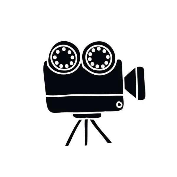 Иконка с видеокамерой — стоковый вектор