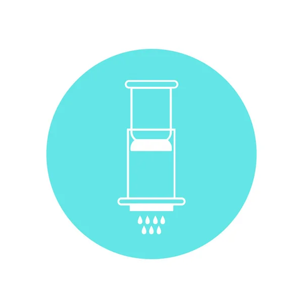 Alternativa kaffebryggare ikonen. enheten för att brygga kaffe — Stock vektor