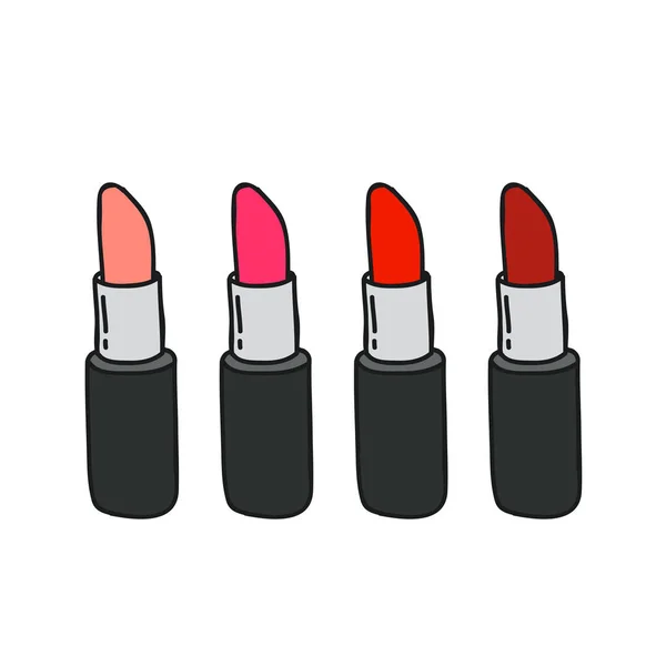 Lipstick doodle icon — Stock Vector