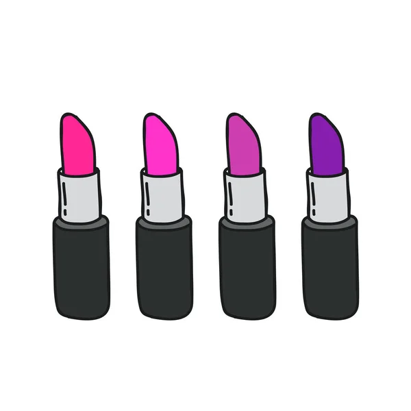 Lipstick doodle icon — Stock Vector