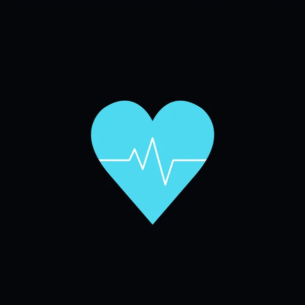 Ícone do vetor ritmo cardíaco —  Vetores de Stock