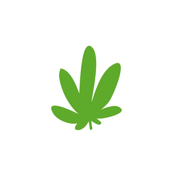 Doodle-Symbol. Cannabis, Marihuana-Blatt — Stockvektor