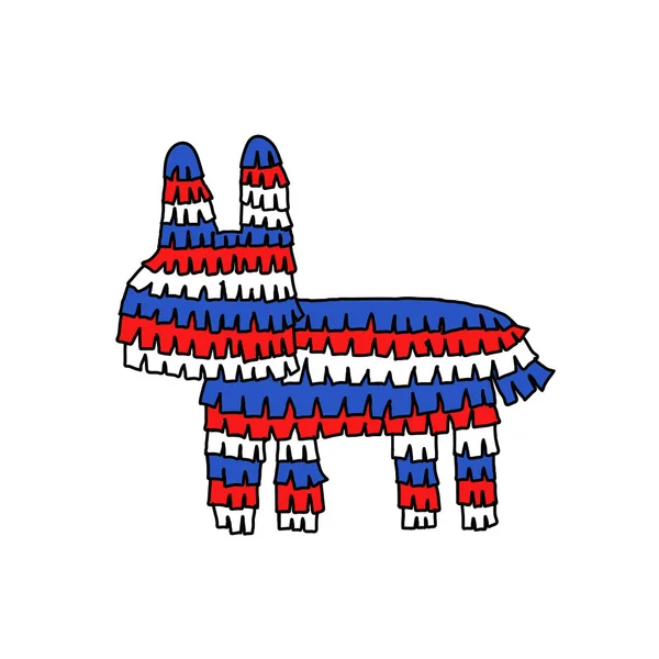 Icône pinata doodle — Image vectorielle