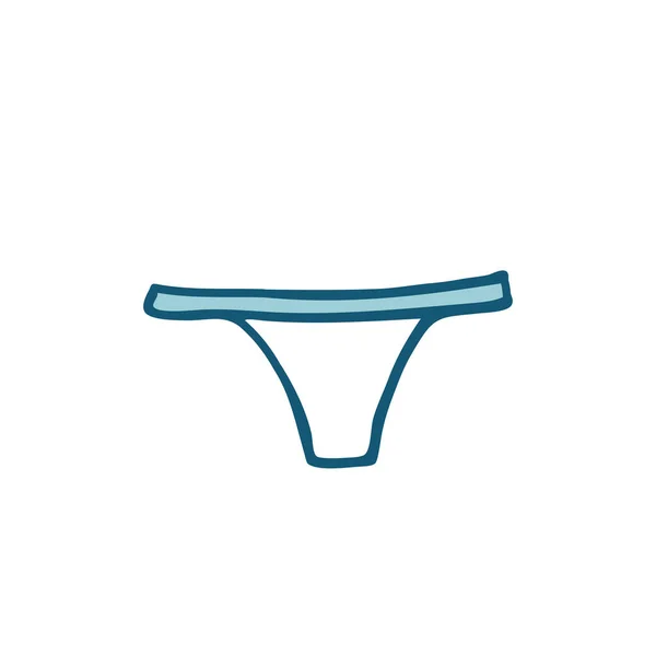 Panties doodle icon — Stock Vector