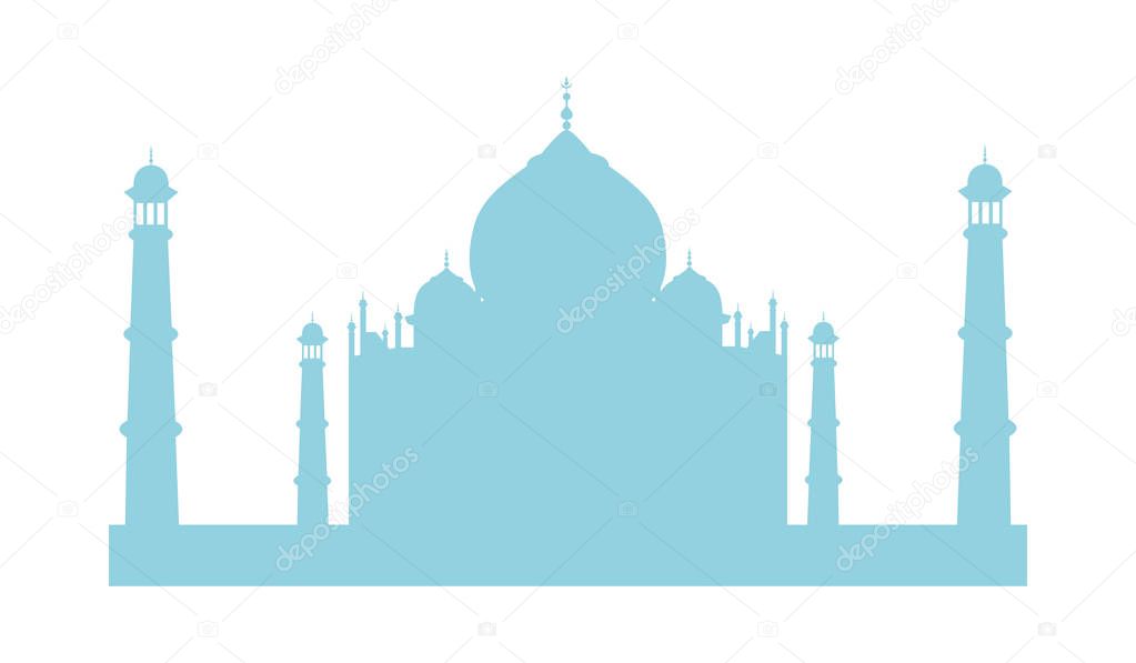 Taj Mahal vector icon