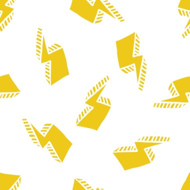 yıldırım kesintisiz doodle desen