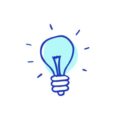 ampul doodle simgesi