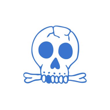 Kafatası illüstrasyon geleneksel tattoo flash