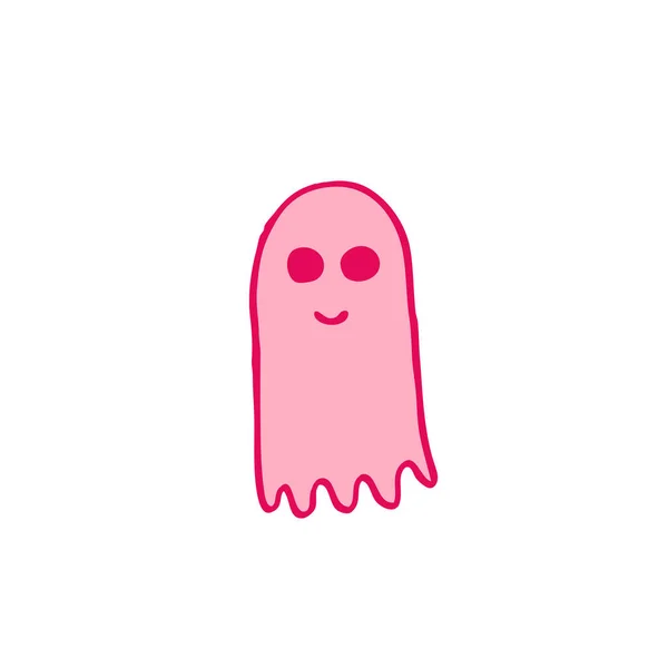 Ícone doodle fantasma —  Vetores de Stock