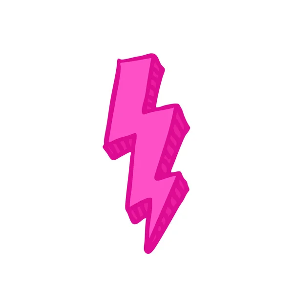 Lightning doodle ikona — Stockový vektor
